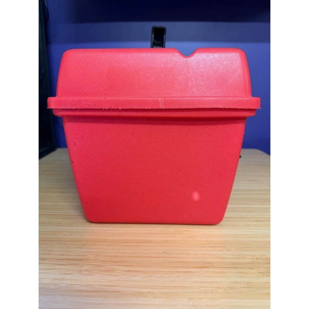 Plano‎ Red Hard Plastic Tool Box Tackle Box Organizer 20” Storage Case